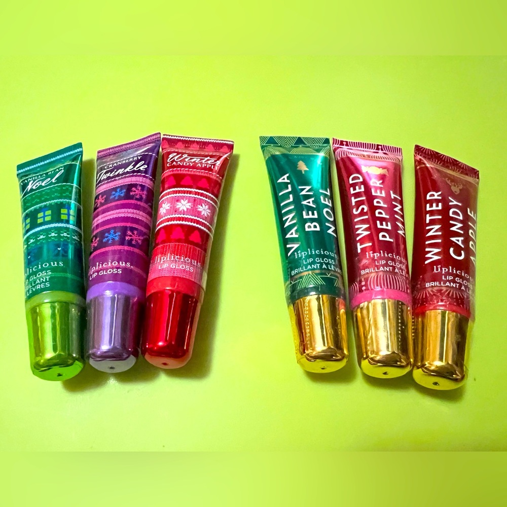 New Bath & Body Works BBW Liplicious Lip Gloss Christmas Holiday Select One